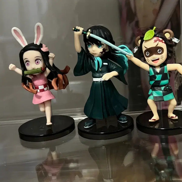 [BUNJANG] Demon Slayer World Collectable Figure Bundle (Nezuko/Muichiro/Tanjiro) / 귀멸의 칼날 피규어 월드콜렉터블 일괄(네즈코/무이치로/탄지로)