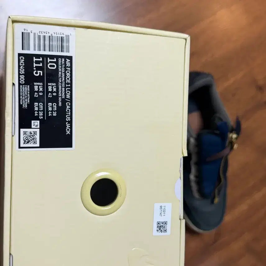 [BUNJANG] Nike Travis Scott Air Force 1 Low Cactus Jack (US 10) / 나이키x트래비스 스캇 에어포스 1 로우 캑터스잭 (280)