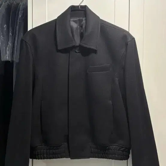 [BUNJANG] Elmood Elbertun Blue Wool Blouson 48 / [엘무드] 엘버튼 초판 울 블루종 48