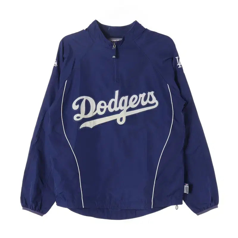 [BUNJANG] Majestic MLB LA Dodgers Authentic Quarter Zip Windbreaker Size S / 마제스틱 MLB LA 다저스 어센틱 쿼터집 바람막이 S