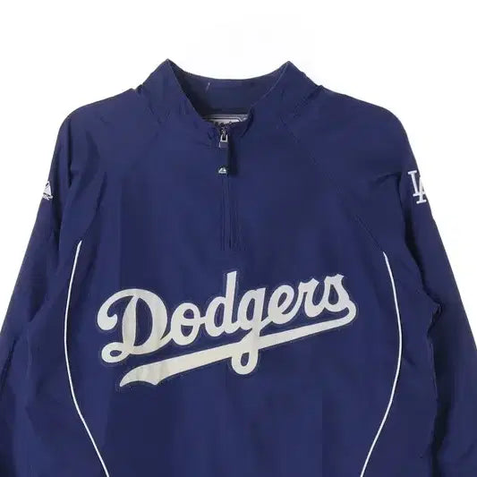 [BUNJANG] Majestic MLB LA Dodgers Authentic Quarter Zip Windbreaker Size S / 마제스틱 MLB LA 다저스 어센틱 쿼터집 바람막이 S