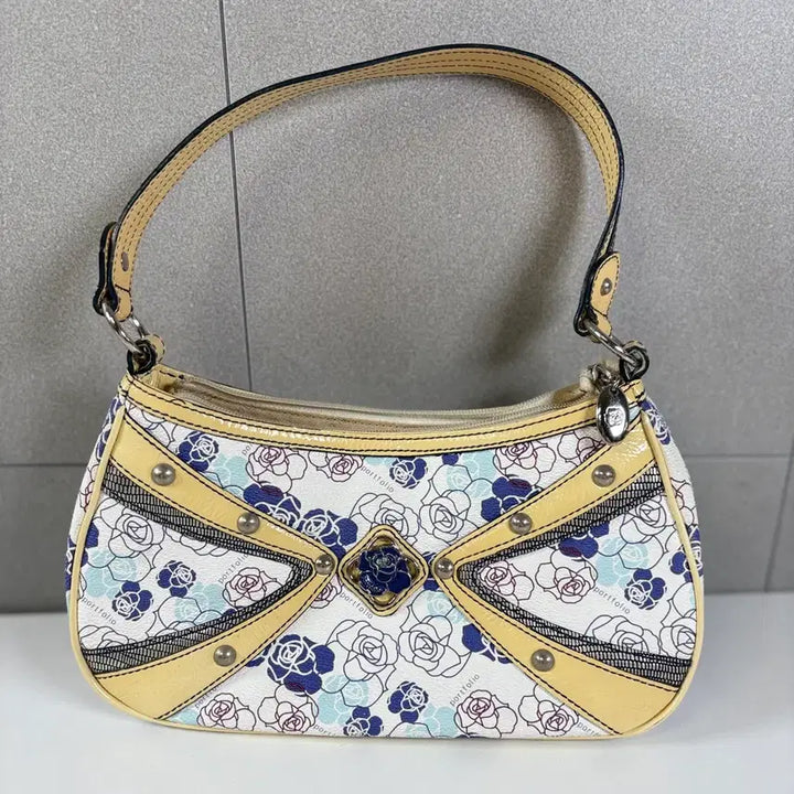 [BUNJANG] Portofolio Y2K Vintage Flower Shoulder Bag / Portofolio 플라워 숄더백 Y2K 빈티지 가방