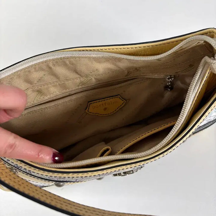 [BUNJANG] Portofolio Y2K Vintage Flower Shoulder Bag / Portofolio 플라워 숄더백 Y2K 빈티지 가방