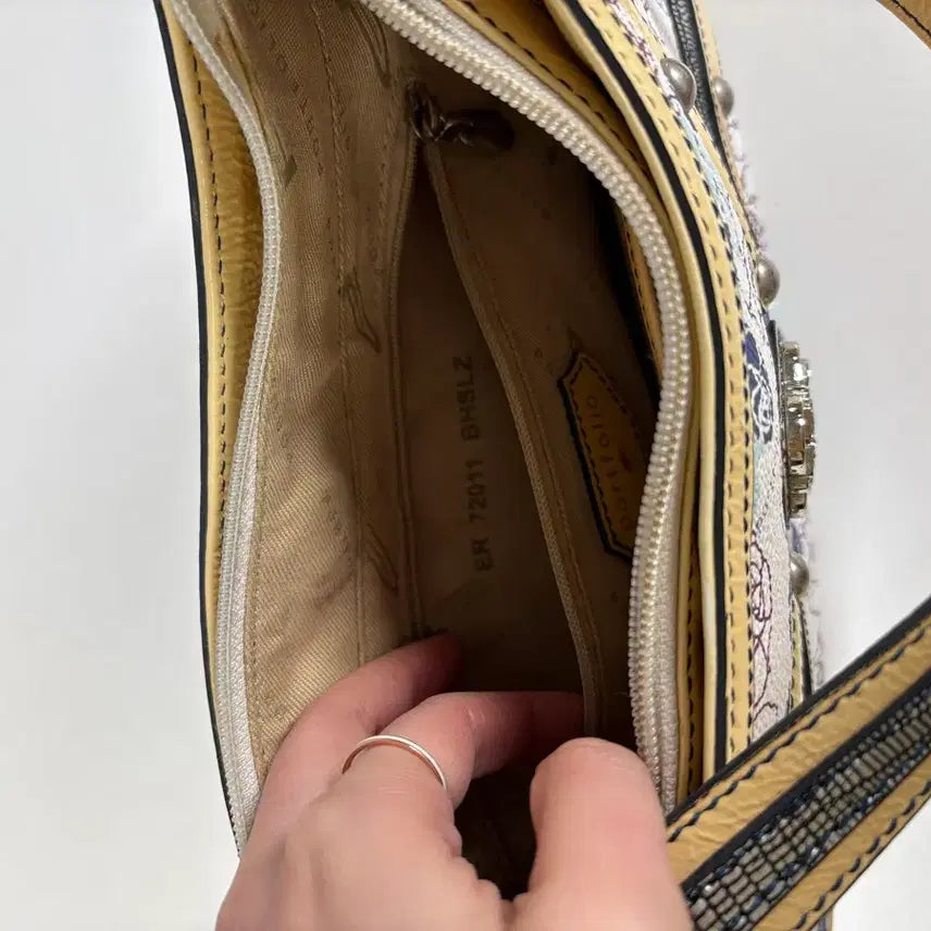 [BUNJANG] Portofolio Y2K Vintage Flower Shoulder Bag / Portofolio 플라워 숄더백 Y2K 빈티지 가방