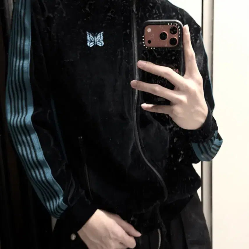 [BUNJANG] Needles Velour Track Jacket Navy/Blue / Needles Velour Track Jacket 네이비/블루 컬러