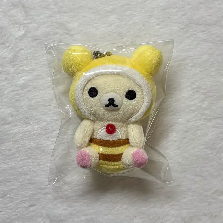 [BUNJANG] Rilakkuma Korilakkuma Bee Plush Keyring / 리락쿠마 코리락쿠마 벌 꿀벌 인형 키링