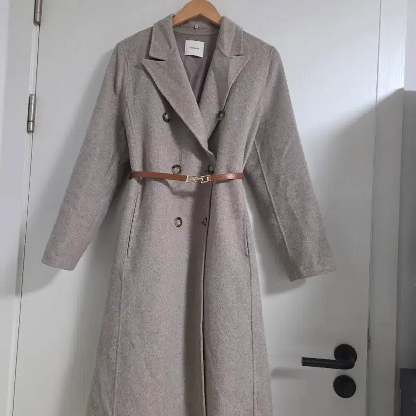 [BUNJANG] She'sMiss Handmade Coat with Belt Set / 핸드메이드 코트 벨트세트 쉬즈미스