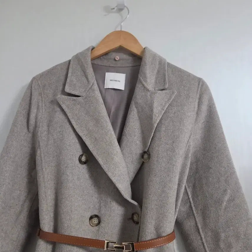 [BUNJANG] She'sMiss Handmade Coat with Belt Set / 핸드메이드 코트 벨트세트 쉬즈미스