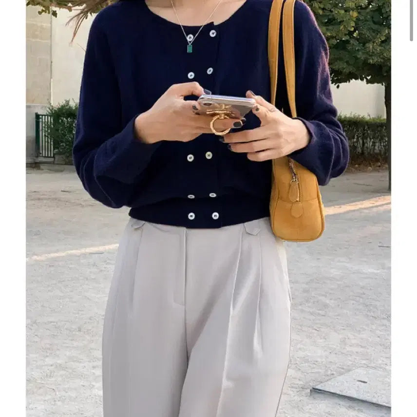 [BUNJANG] UNDERB Lets Button Cardigan (Navy) / [언더비] Lets 버튼 가디건 (네이비)