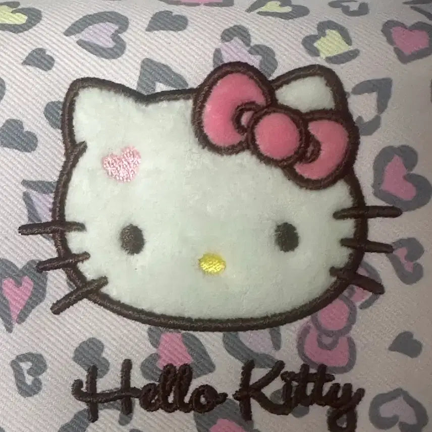 [BUNJANG] Pink Leopard Print Pouch Bag / 키티 핑크호피 파우치 가방