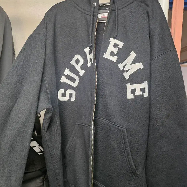 [BUNJANG] Supreme x Champion Hoodie Black XL / 슈프림x챔피온 후드집업 24ss