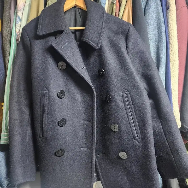 [BUNJANG] Buzz Rickson's Long Pea Coat (Size 40) / 버즈릭슨 피코트 BR11554 40 사이즈