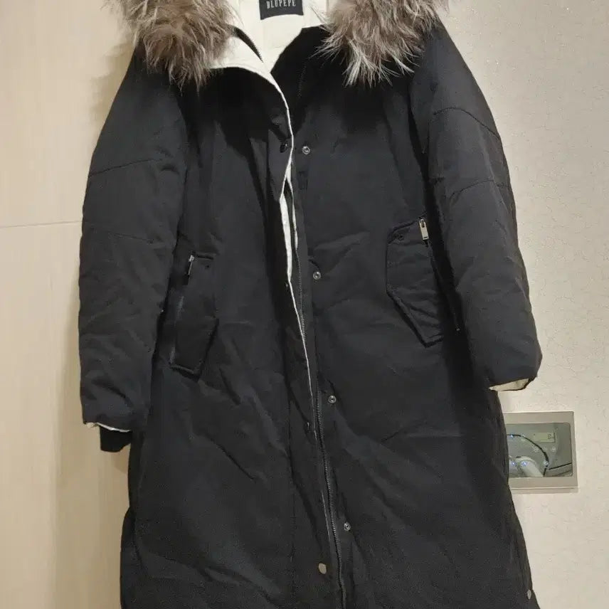 [BUNJANG] BLUPEPE Black Long Down Jacket / BLUPEPE 블랙 롱패딩