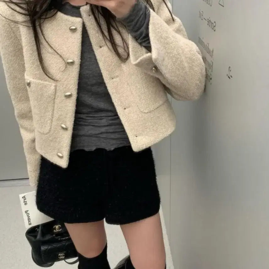 [BUNJANG] Lazy Shop Lemant Tweed Jacket / 레이지샵 르망트위드자켓