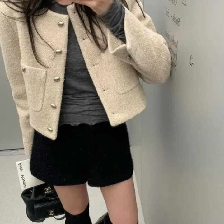 [BUNJANG] Lazy Shop Lemant Tweed Jacket / 레이지샵 르망트위드자켓