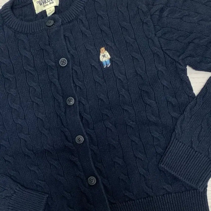 [BUNJANG] Who.A.U Navy Cable Knit Cardigan S Size / 후아유 네이비 케이블 니트 가디건 S사이즈