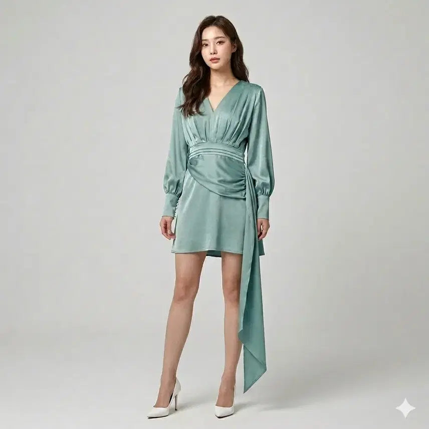 [BUNJANG] 민트 언발 원피스 / 민트 언발 원피스