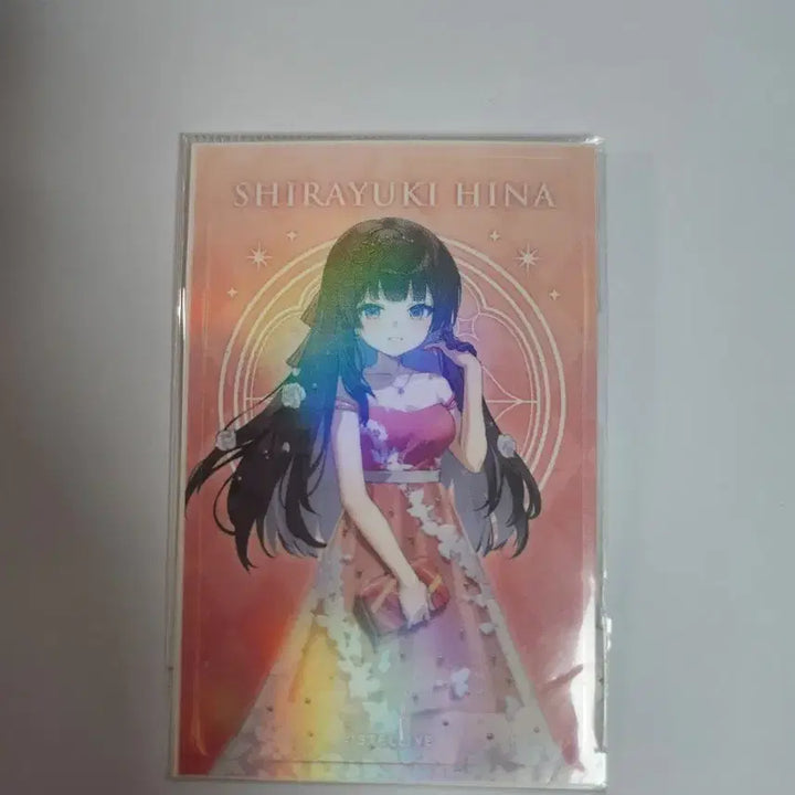 [BUNJANG] Aniplex StellaLive Shirayuki Hina Card Cover Sticker / 애니플러스 콜라보 스텔라이브 시라유키 히나 agf 카드커버스티커 판매