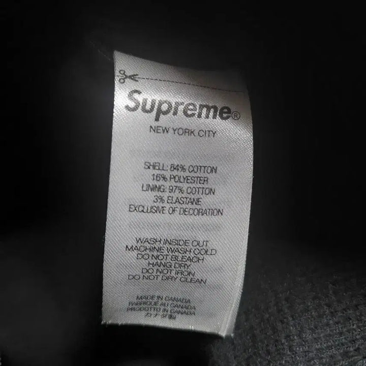 [SOLD OUT] 슈프림 아크 써멀 라인드 집업 후드 스웨트셔츠 블랙 - 24FW