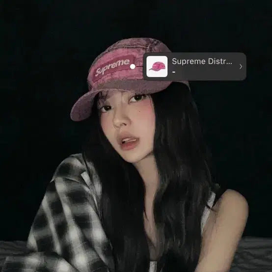 [BUNJANG] Supreme Distressed Ripstop Camp Cap Pink / 슈프림 디스트레스드 립스탑 캠프캡 핑크