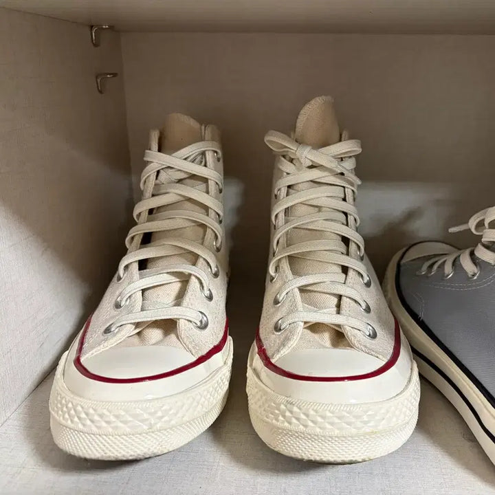 [BUNJANG] Converse Chuck 70 High Parchment with Rubber Laces / 컨버스 척70 하이 파치먼트 230(고무끈포함)