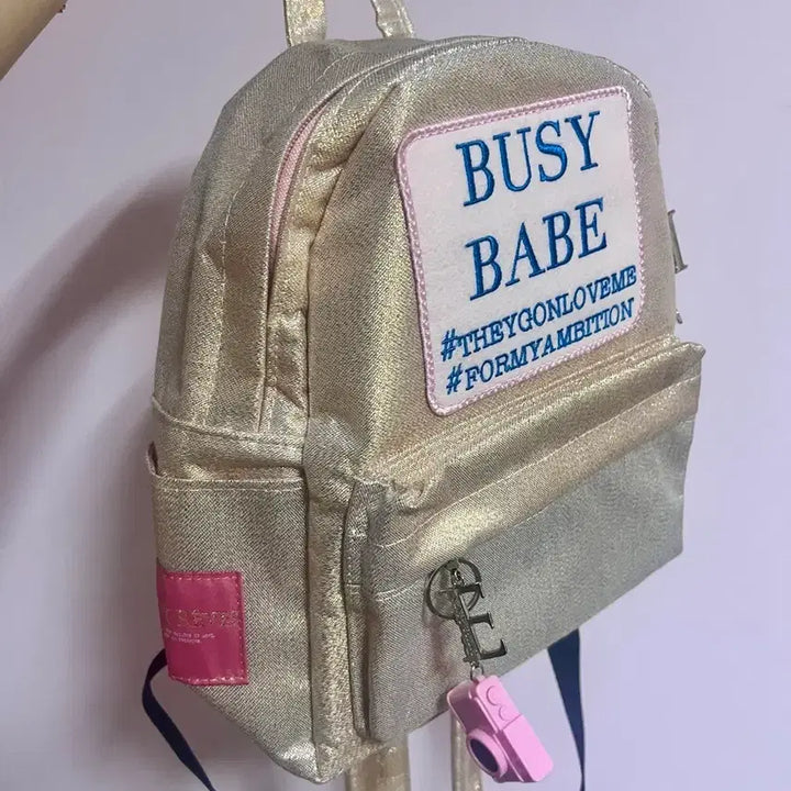[BUNJANG] Entreev Busy Baby Gold Mini Backpack / 앙트레브 Busy baby gold mini 백팩(정품)