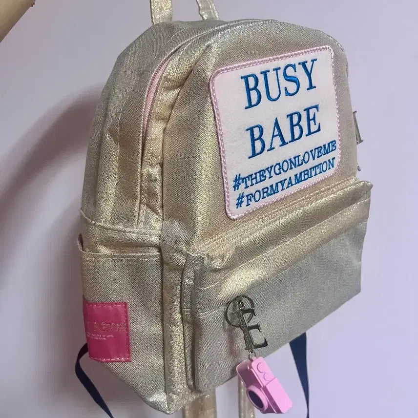 [BUNJANG] Entreev Busy Baby Gold Mini Backpack / 앙트레브 Busy baby gold mini 백팩(정품)
