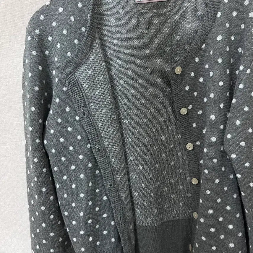 [BUNJANG] Sculptor Dot Cardigan Gray S / 스컬프터 도트 가디건 그레이 s