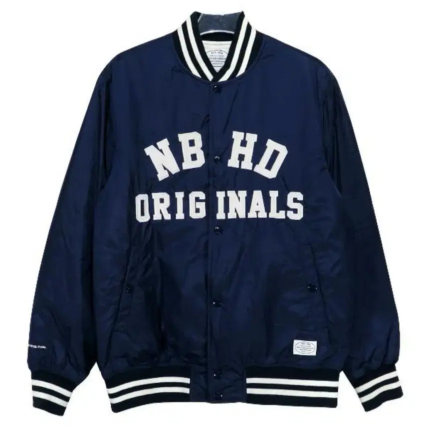 [BUNJANG] NBHD Navy Varsity Jacket / 네이버후드 NBHD 네이비 바시티 자켓