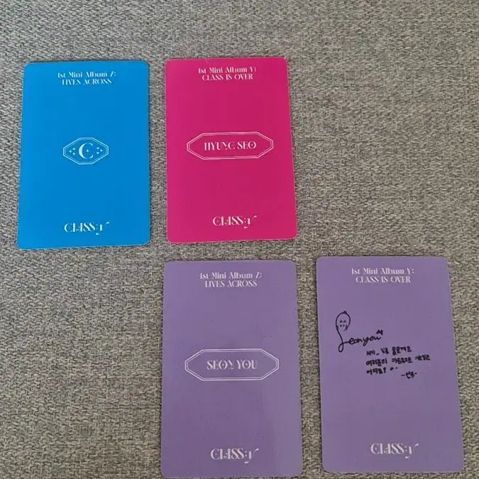 [BUNJANG] CLASS:y Hyungseo Shinyu Photocard / 클라씨 형서, 신유 포카