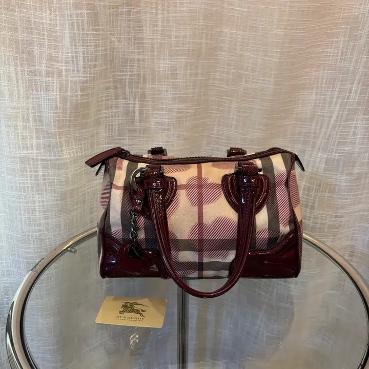 [BUNJANG] Burberry Nova Check Heart Tote Bag / 정품 버버리 하트 노바체크 갸루 토트백