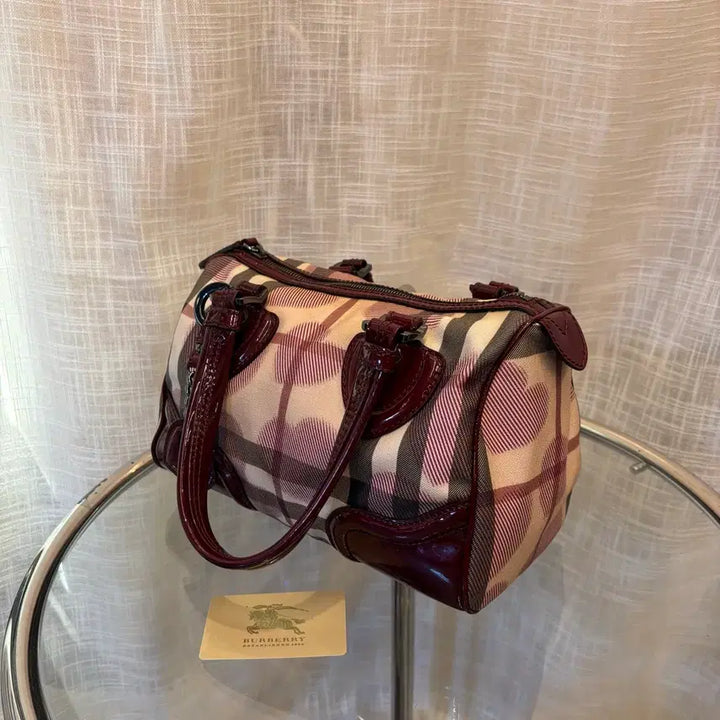 [BUNJANG] Burberry Nova Check Heart Tote Bag / 정품 버버리 하트 노바체크 갸루 토트백