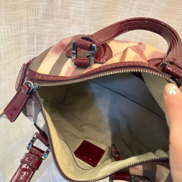 [BUNJANG] Burberry Nova Check Heart Tote Bag / 정품 버버리 하트 노바체크 갸루 토트백