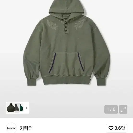 [BUNJANG] Character Hoodie / 카락터 후드