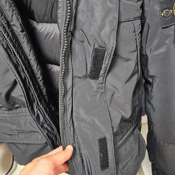 [BUNJANG] Stone Island Micro Reps Down Padded Jacket Black L / 스톤아일랜드 마이크로렙스 다운패딩 블랙 L(100~105)