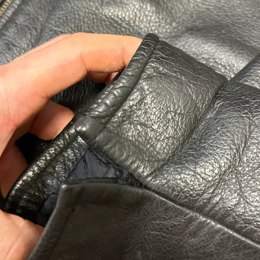 [BUNJANG] Marithe Francois Girbaud 90s Leather Jacket / 90s 마리떼 프랑소와저버 가죽자켓