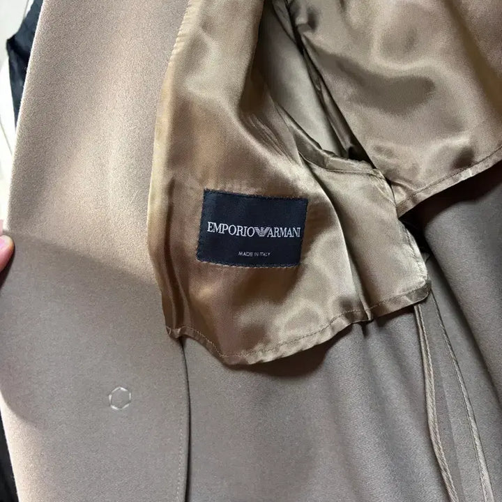[BUNJANG] Emporio Armani Beige Long Coat / 엠포리오 아르마니 베이지 롱코트 54