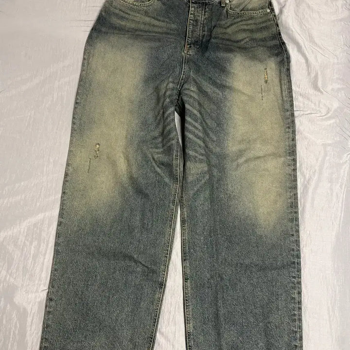 [BUNJANG] Undermycar IEK Washed Wide Jeans / [1] 언더마이카 IEK 워시드 와이드진