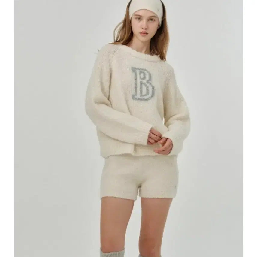 [BUNJANG] The Barnet Boucle Knit Ivory Sweater / 더바넷 부클니트 아이보리