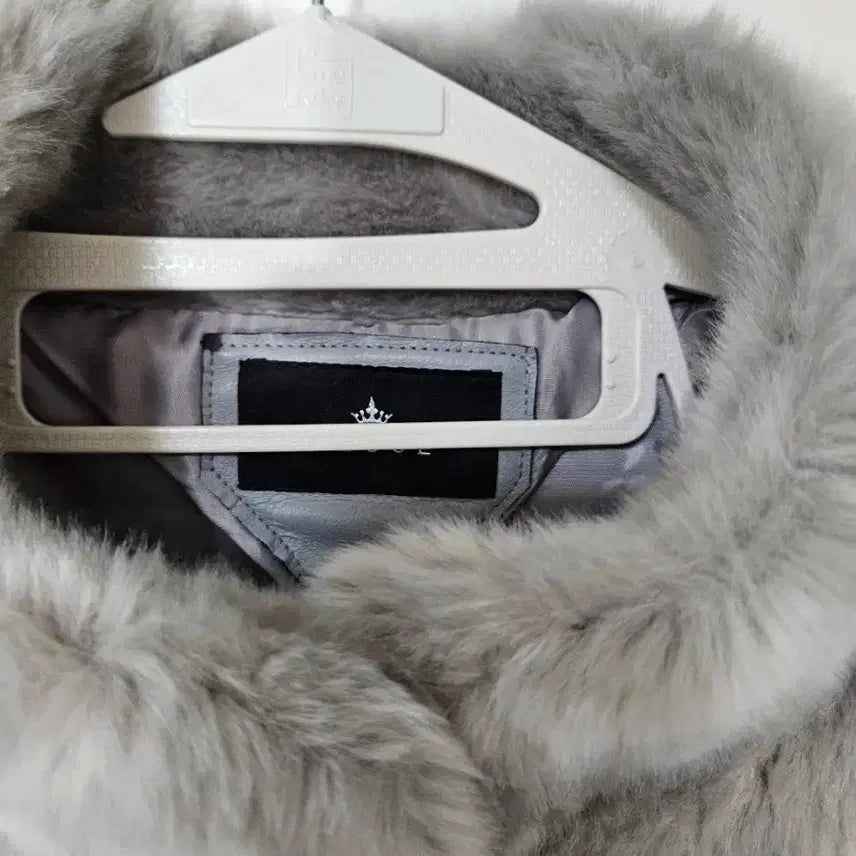 [BUNJANG] YESSE Gray Fur Coat (Size 66) / 예쎄 YESSE 퍼 코트 그레이 66