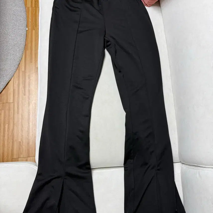 [BUNJANG] Black Spandex Flare Bootcut Pants / 5/26까지 블랙 스판 트임 부츠컷 팬츠
