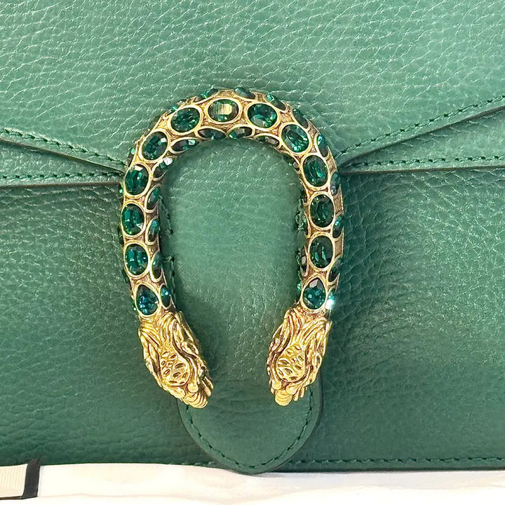 [BUNJANG] Gucci Dionysus Small Shoulder Bag / [정품] 구찌 디오니서스 그린 레더 스몰 숄더백 400249