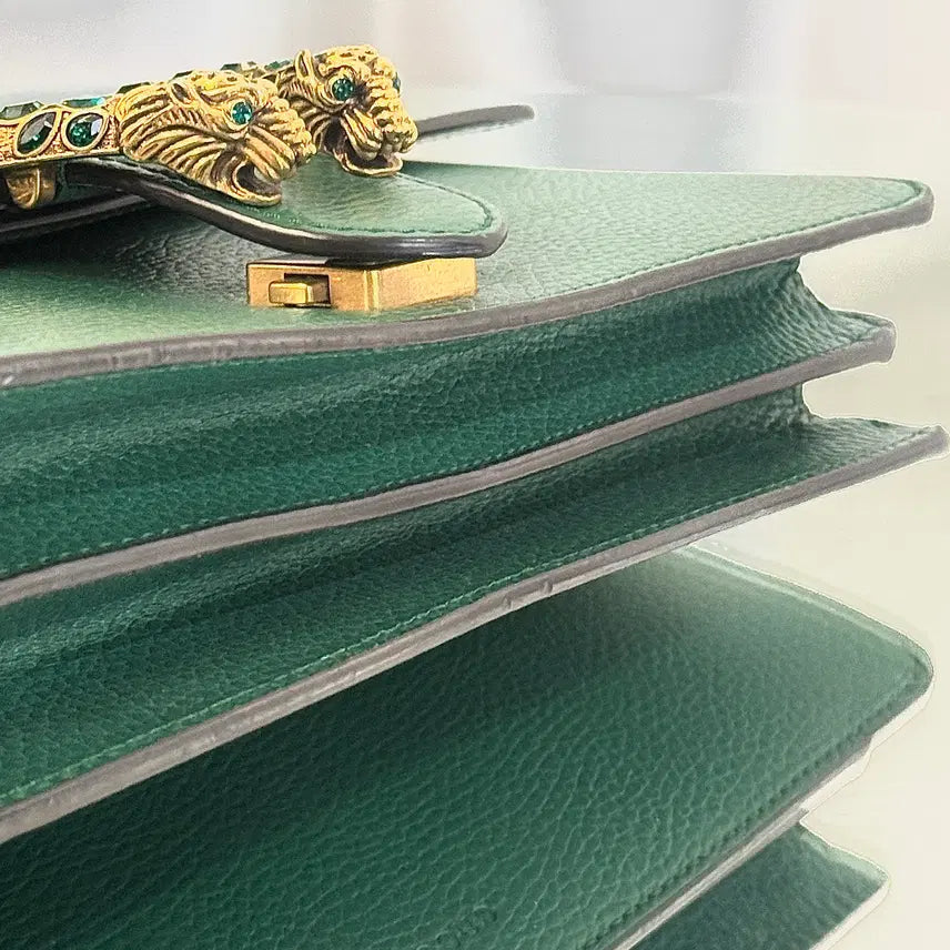 [BUNJANG] Gucci Dionysus Small Shoulder Bag / [정품] 구찌 디오니서스 그린 레더 스몰 숄더백 400249