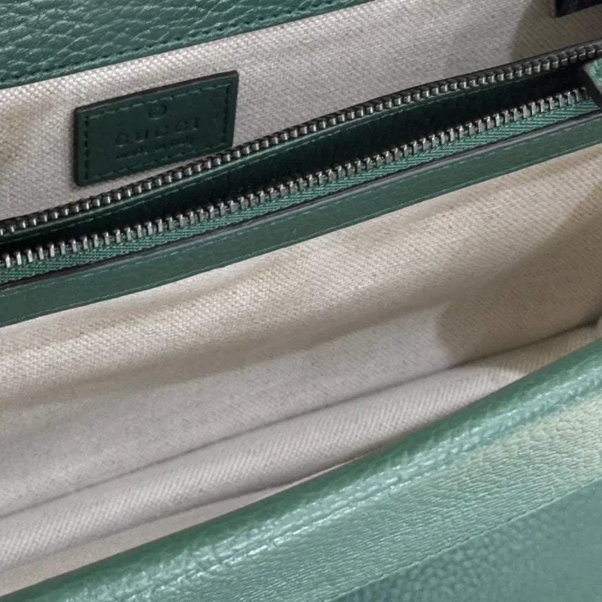 [BUNJANG] Gucci Dionysus Small Shoulder Bag / [정품] 구찌 디오니서스 그린 레더 스몰 숄더백 400249