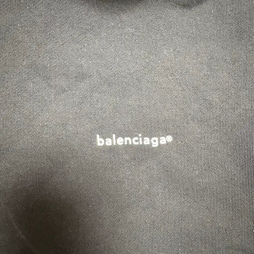 [BUNJANG] Balenciaga Black Hoodie / 발렌시아가 블랙 후드티
