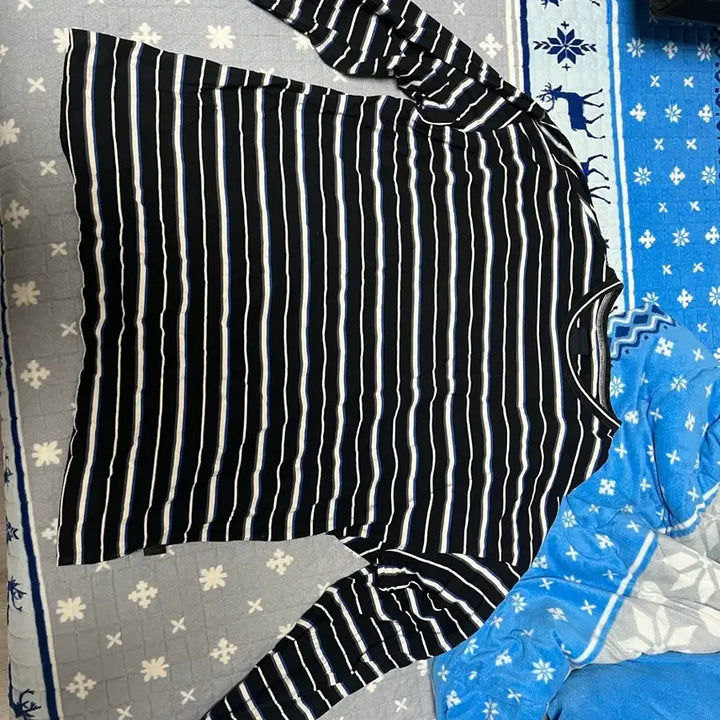 [BUNJANG] Junji Stripe Long Sleeve L / 준지 스트라이프 롱슬리브 L