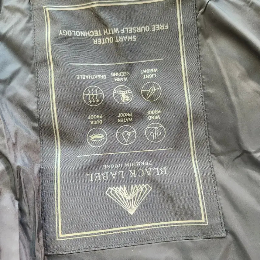 [BUNJANG] Black Label Premium Goose Down Padded Jacket / 블랙 라벨 프리미엄 구스 다운 패딩 100-105 새상품