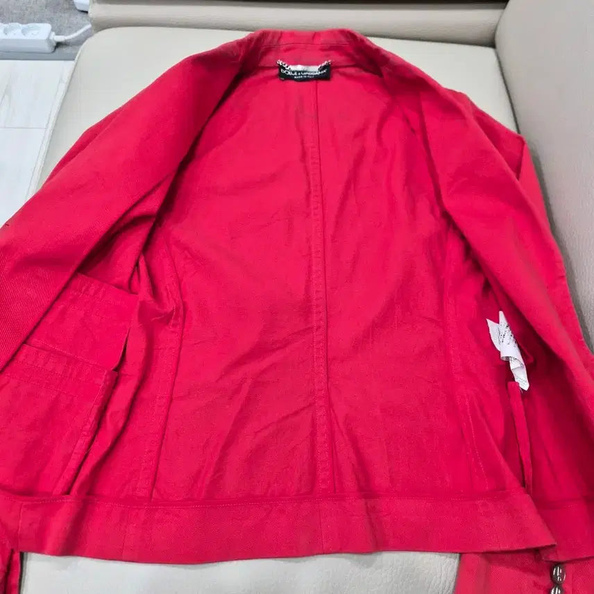 [BUNJANG] Dolce&Gabbana Red Blazer Jacket / DOLCE&GABBANA 돌체앤가바나 정품 여성 레드 자켓