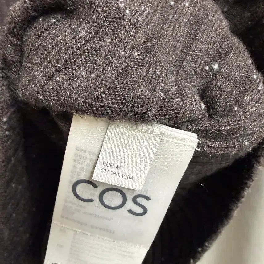 [BUNJANG] COS Pleated Wool Cardigan Chocolate M / COS 플렉트 울 가디건 초콜릿 M