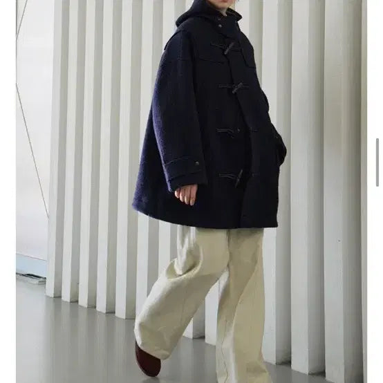 [BUNJANG] Hane Hooded Duffle Oversized Wool Coat / 하네 후드 더플 오버 울 100% 코트 (25년 12월 구매)